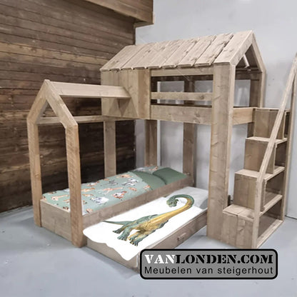Steigerhouten hoogslaper Akim