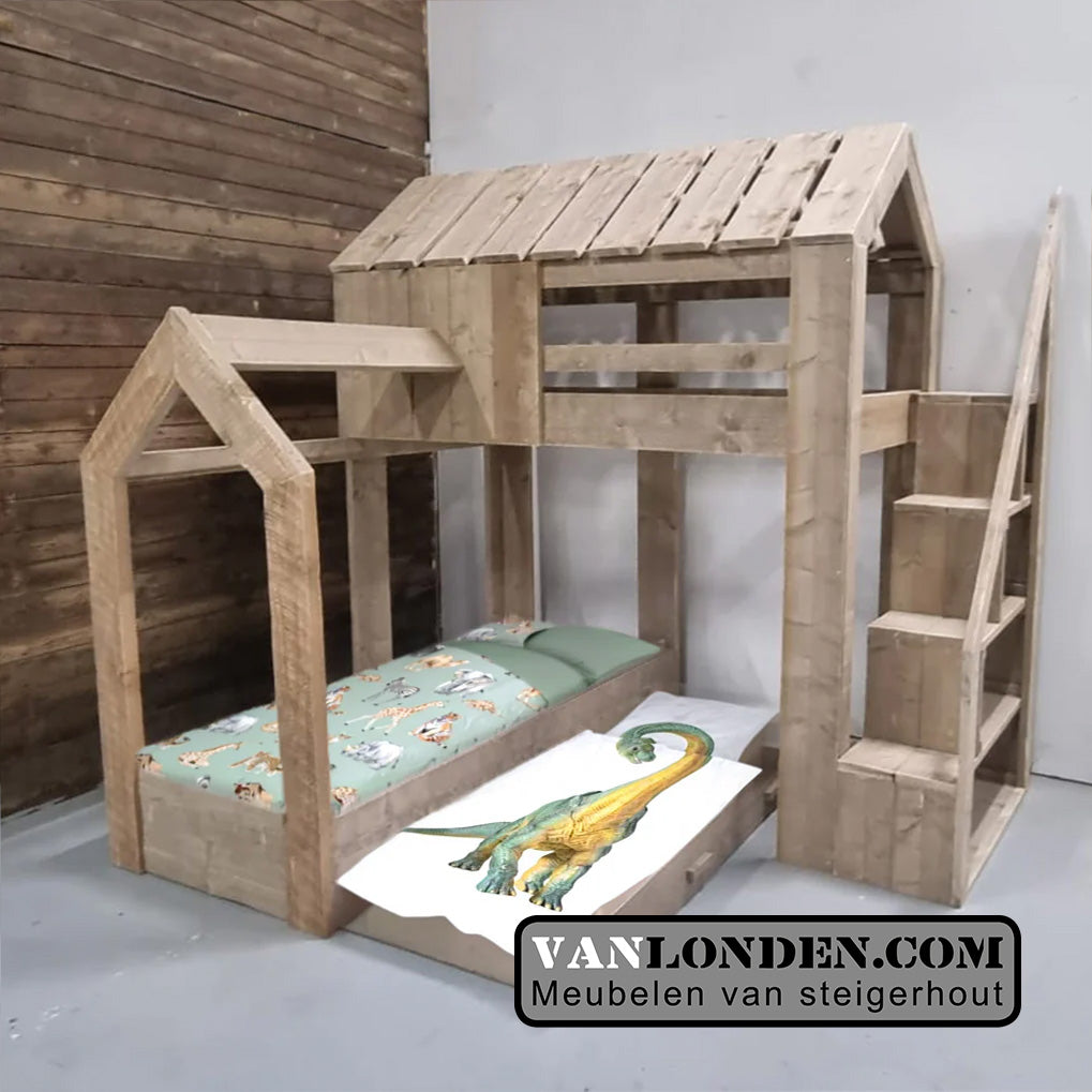 Steigerhouten hoogslaper Akim