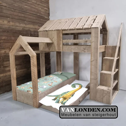 Steigerhouten hoogslaper Akim