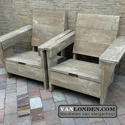 Steigerhouten stoel Piet