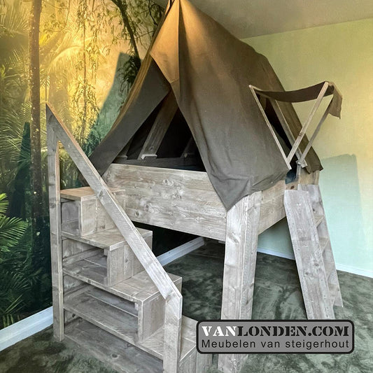 Steigerhouten tentbed Jochem