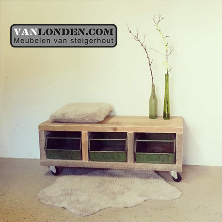 Steigerhouten tv-meubel Ivy
