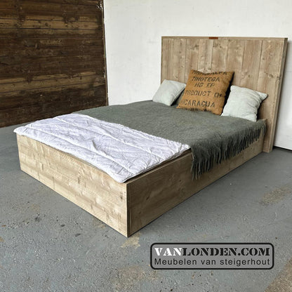Steigerhouten tweepersoonsbed Florian