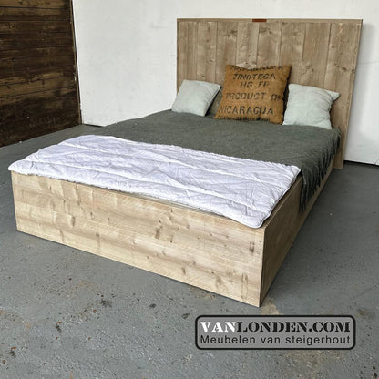 Steigerhouten tweepersoonsbed Florian