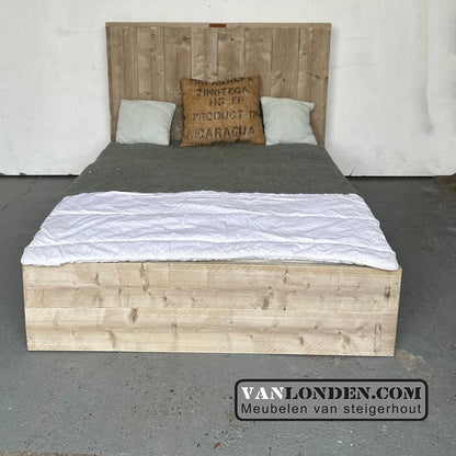 Steigerhouten tweepersoonsbed Florian