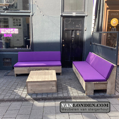 Steigerhouten zitbank Ashley