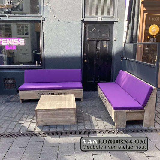 Steigerhouten zitbank Ashley