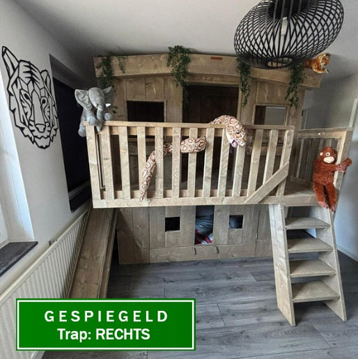 Steigerhouten boomhutbed Berry