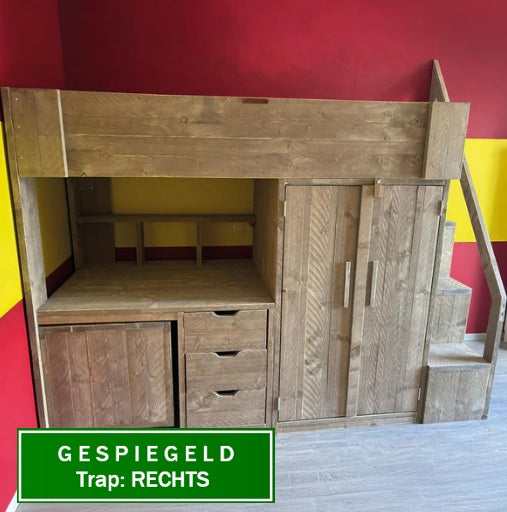 Steigerhouten hoogslaper Cyril
