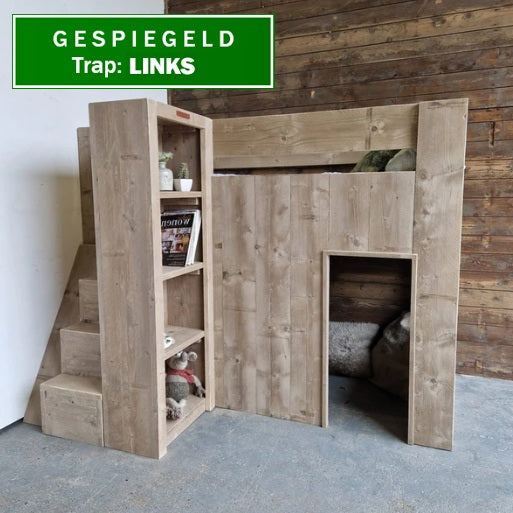 Steigerhouten hoogslaper Daan