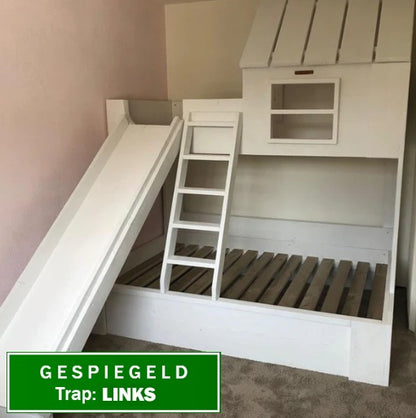 Steigerhouten huisjesbed hoogslaper Sisi