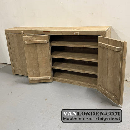 Steigerhouten schoenenkast Jorik