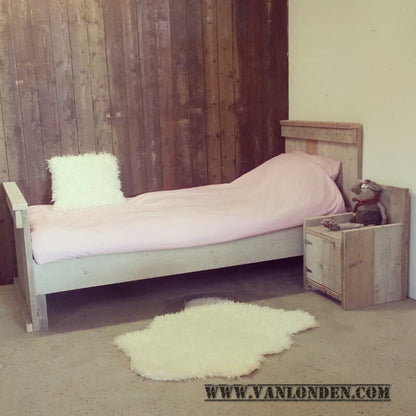 Steigerhouten bed Berend