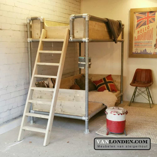 Steigerhouten buisbed Donna met-relaxplateau