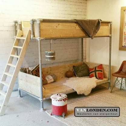 Steigerhouten buisbed Donna met-relaxplateau
