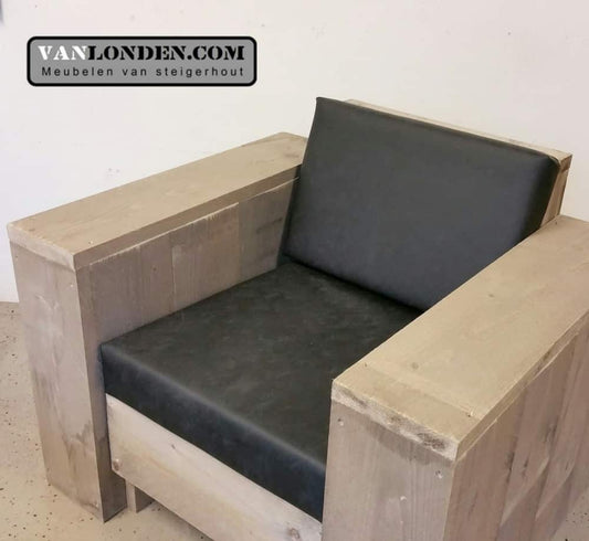 Steigerhouten fusion fauteuil Fenna