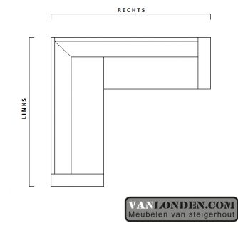 Steigerhouten hoekbank Fred