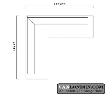 Steigerhouten hoekbank Gert
