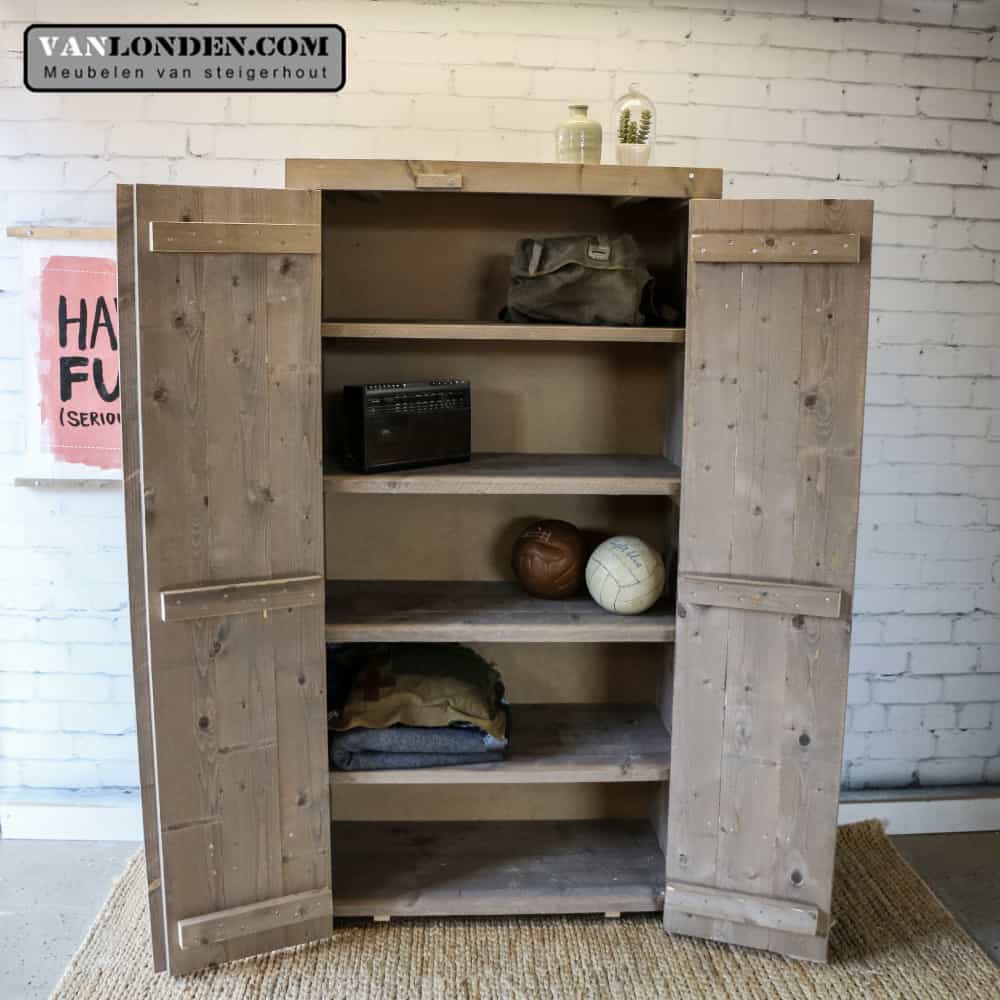 Steigerhouten kast Gemma