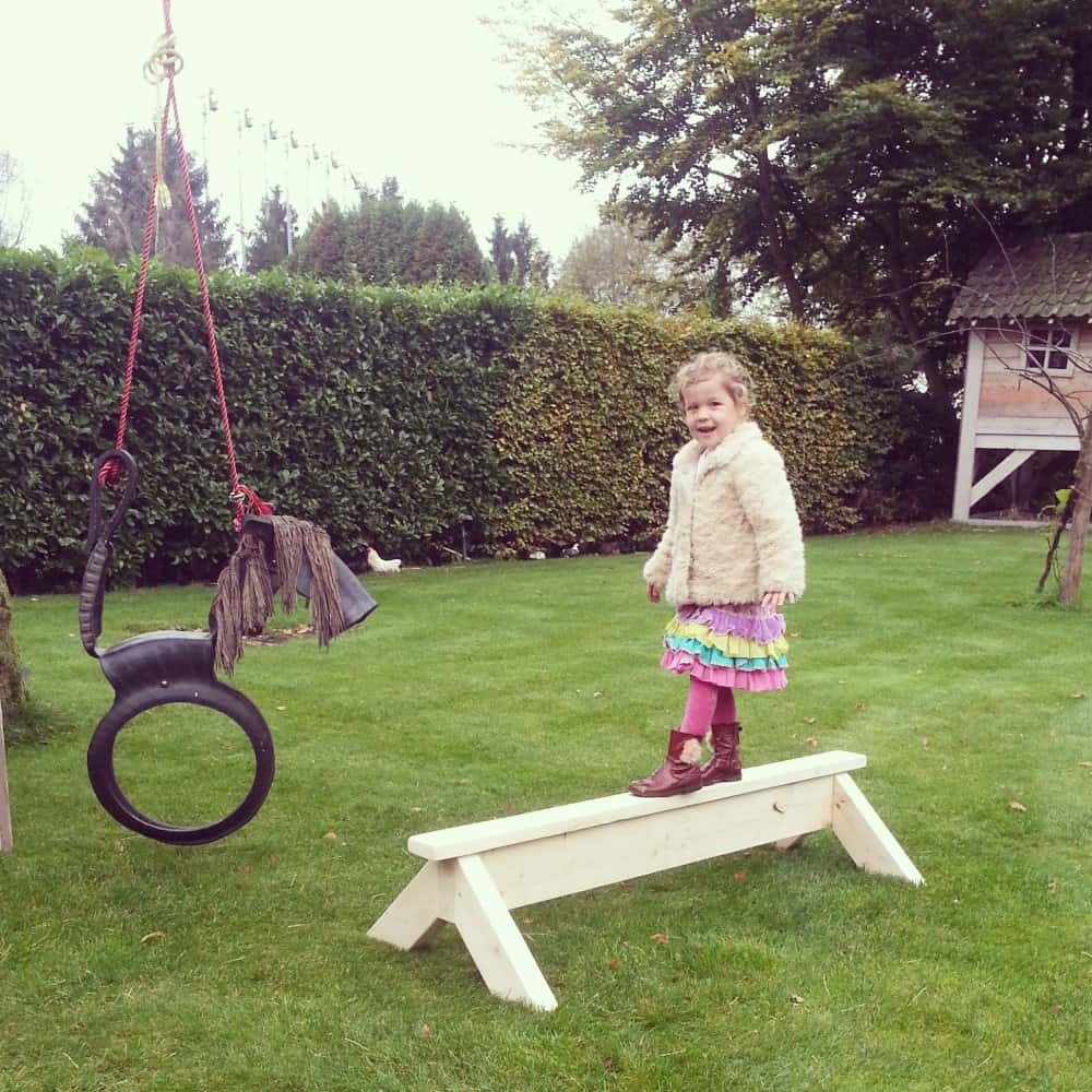 Steigerhouten evenwichtsbalk Eveline