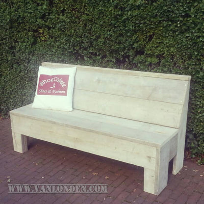 Steigerhouten zitbank Theo