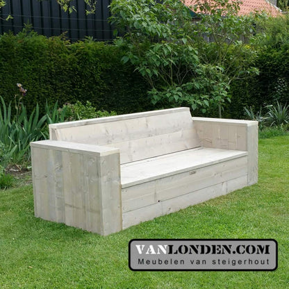 Steigerhouten zitbank Jasper