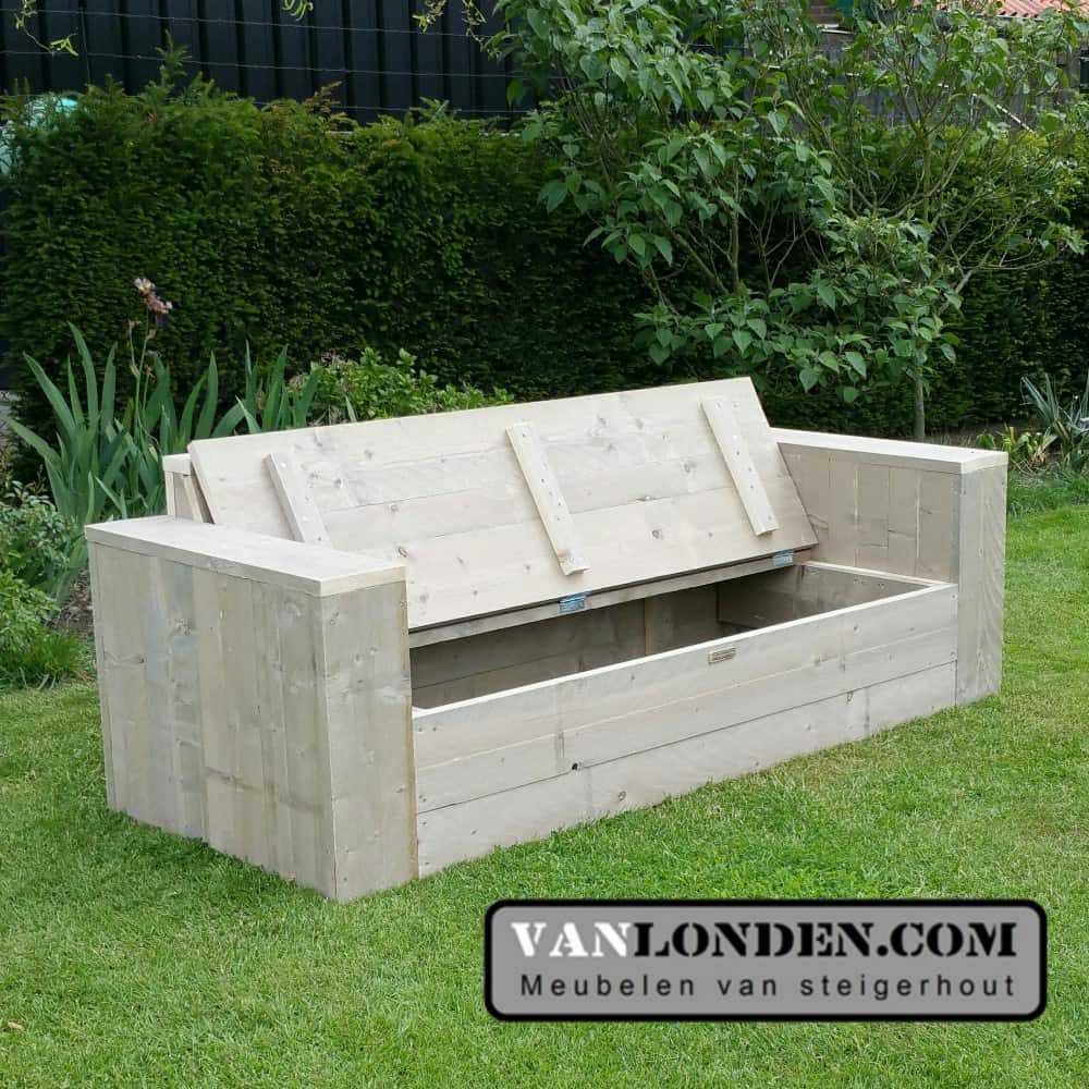 Steigerhouten zitbank Jasper