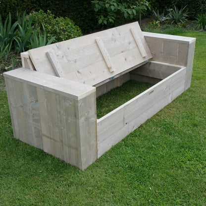 Steigerhouten zitbank Jasper