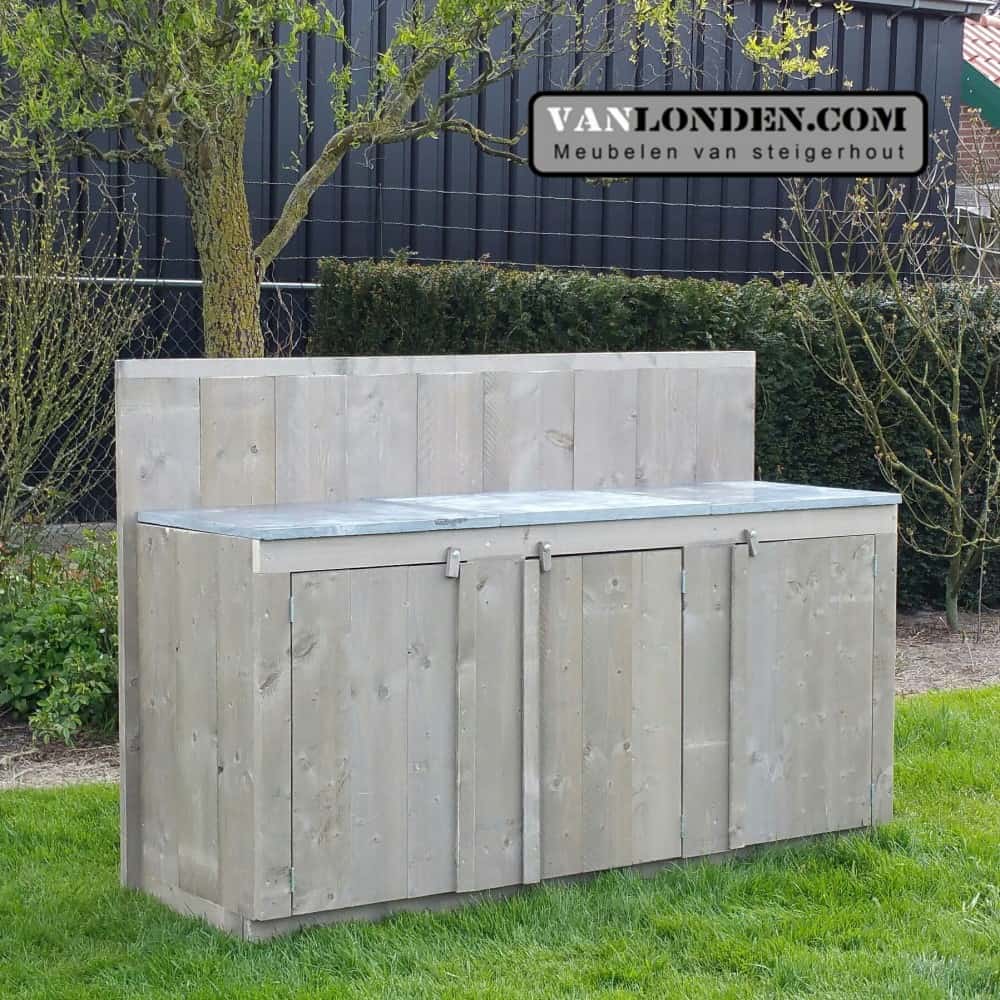 Steigerhouten buitenkeuken Philip