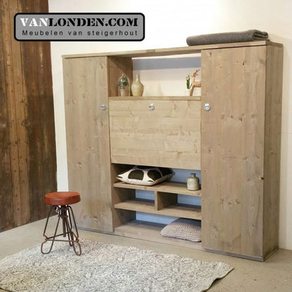 Steigerhouten bureaukast Ewoud