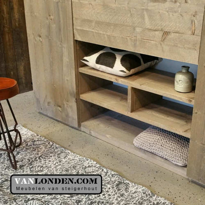 Steigerhouten bureaukast Ewoud