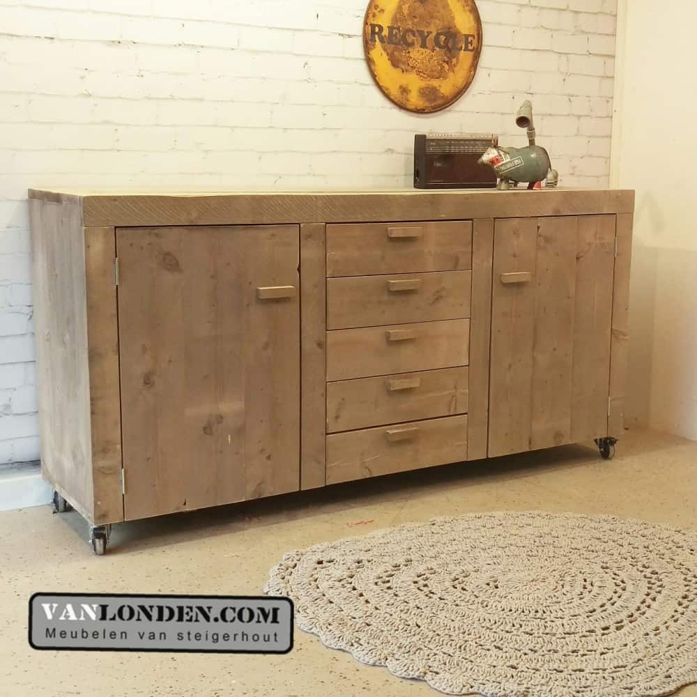 Steigerhouten dressoir Daphne