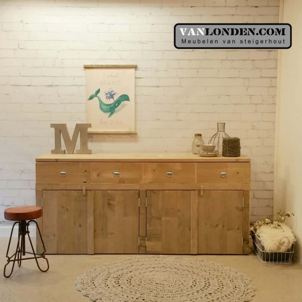 Steigerhouten dressoir Denise