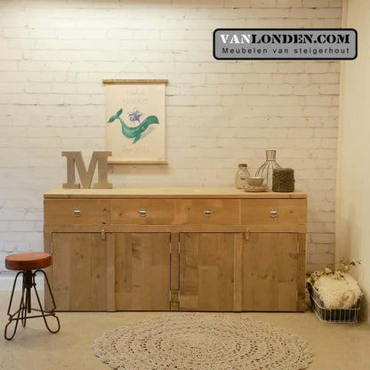 Steigerhouten dressoir Denise