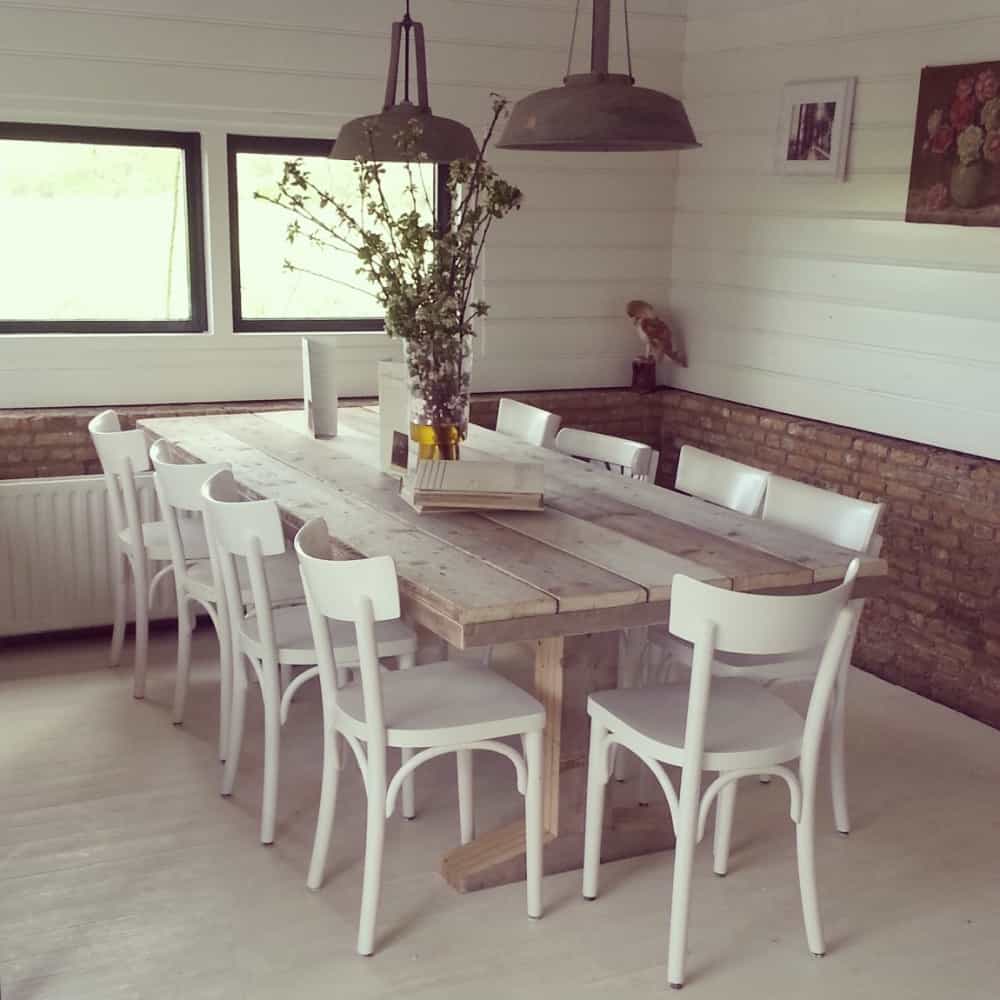 Steigerhouten tafel Wouter