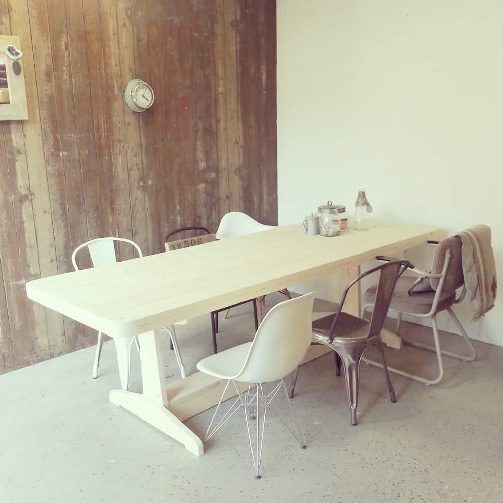 Steigerhouten eettafel Yuna