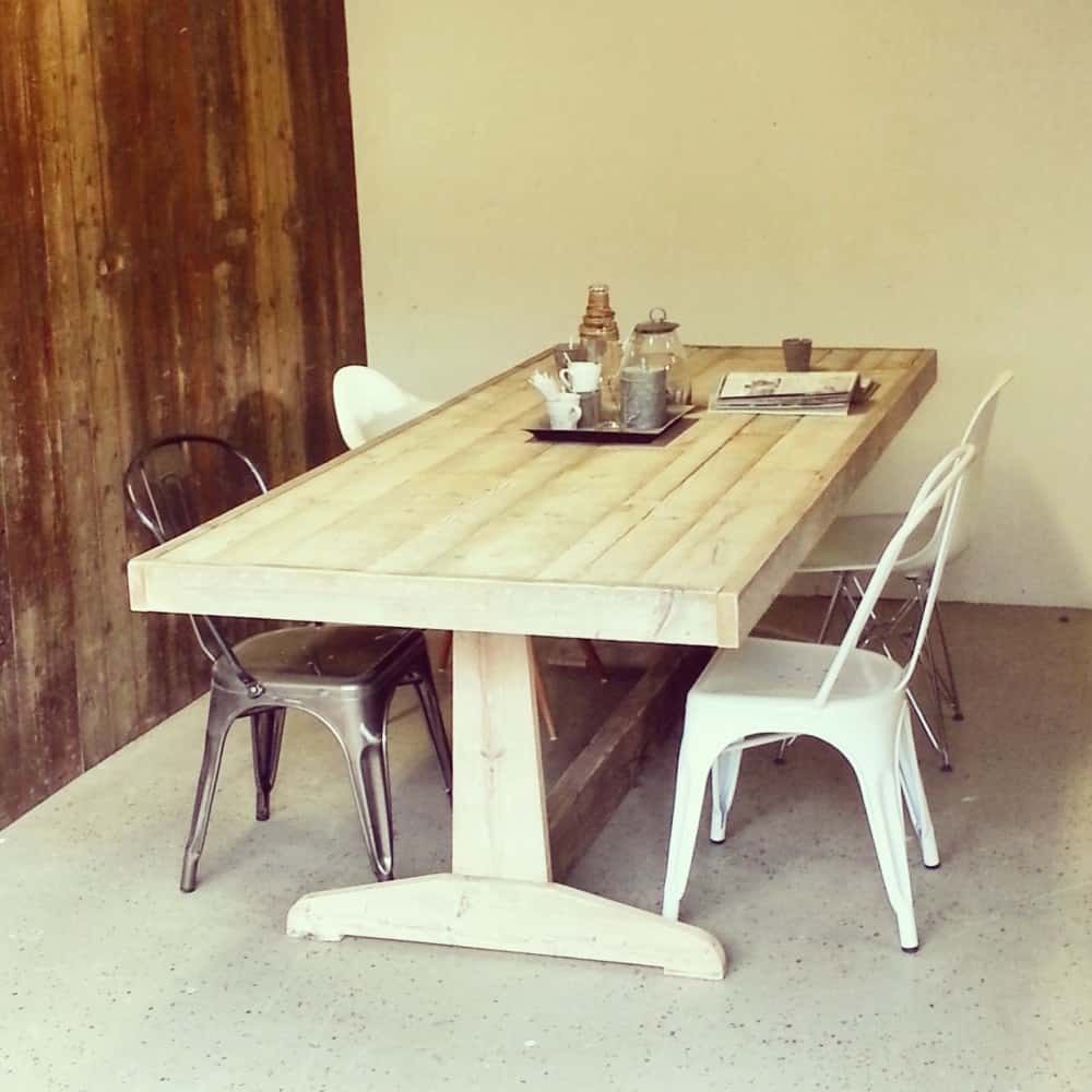 Steigerhouten eettafel Yuna