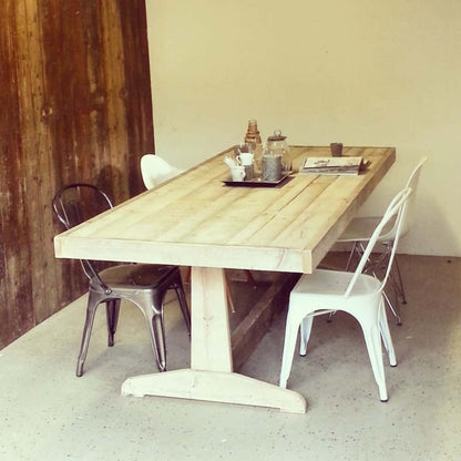 Steigerhouten eettafel Yuna