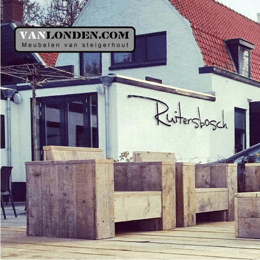 Steigerhouten fauteuil Frank