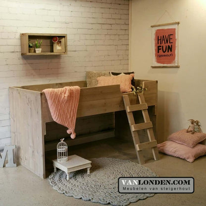 Steigerhouten halfhoogslaper Heleen