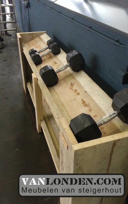 Steigerhouten halter rek Jeffrey