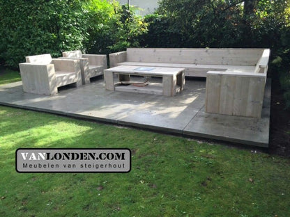 Steigerhouten hoekbank Fedde