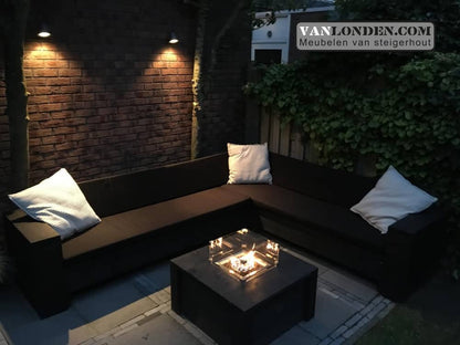 Blackwash steigerhouten hoekbank Ferdi