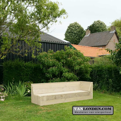 Steigerhouten hoekbank Frans