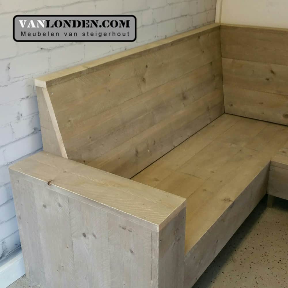 Steigerhouten hoekbank Moniek