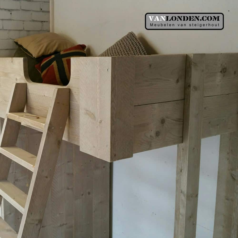 Steigerhouten hoogslaper Arne