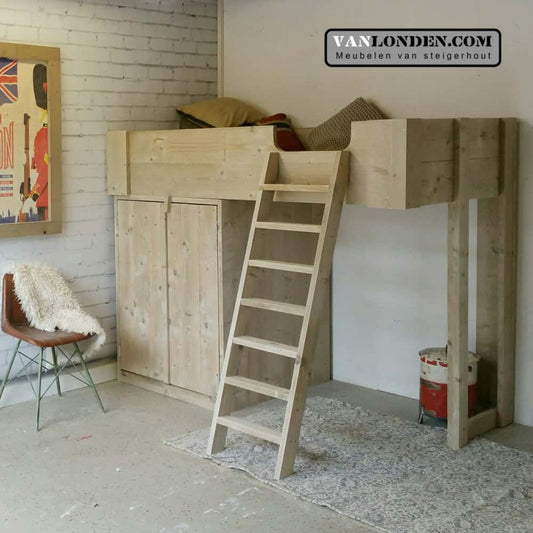 Steigerhouten hoogslaper Arne