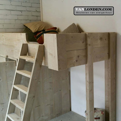 Steigerhouten hoogslaper Arne