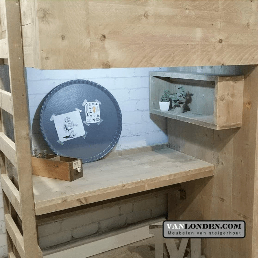 Steigerhouten hoogslaper Edwin