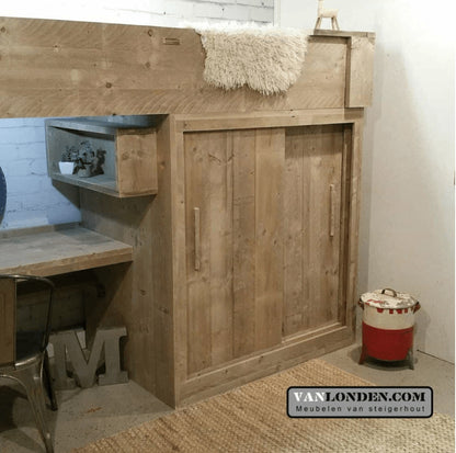 Steigerhouten hoogslaper Edwin